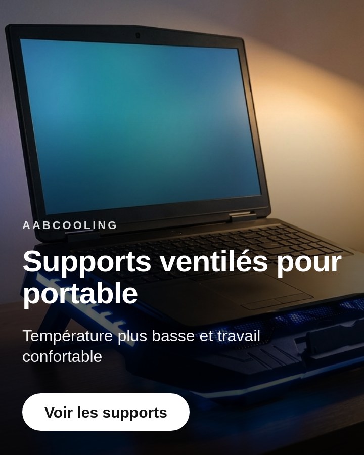 Supports ventilés pour portable