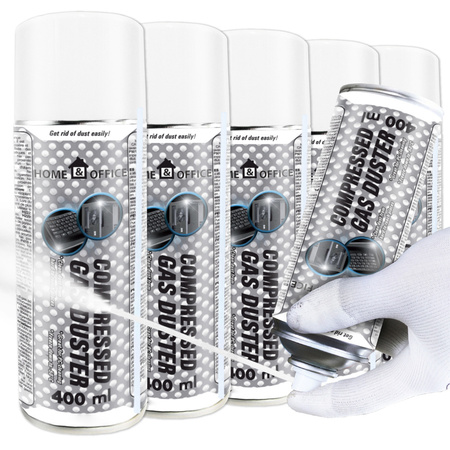 5x AABCOOLING Home&Office Compressed Gas Duster 400ml – sprężone powietrze