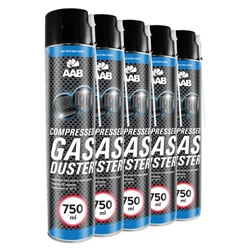 5x AABCOOLING Compressed gas duster 750ml – bombe à air sec