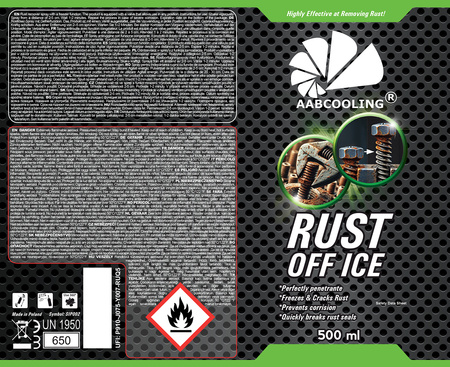 3x Šaldantis rūdžių tirpiklis AABCOOLING Rust off ICE 500 ml