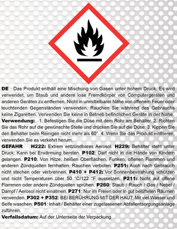 1x AABCOOLING Home&Office Compressed Gas Duster 400ml