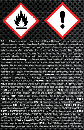 AABCOOLING CLEAN AIR KLIMA FRESH PENETRATING FOAM 750 ml
