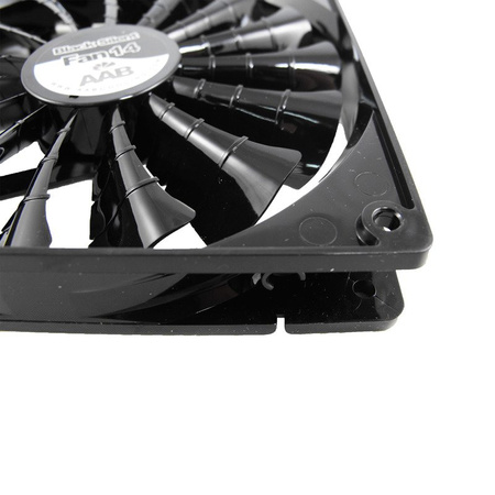 The AABCOOLING Black Silent Fan 14 is a high performance 14cm fan with up to 15 fan blades