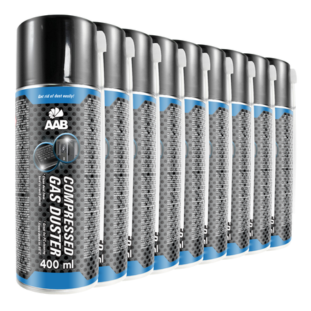 9x AABCOOLING Compressed gas duster 400ml – bombe air sec