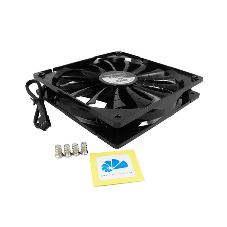 The AABCOOLING Black Silent Fan 14 is a high performance 14cm fan with up to 15 fan blades