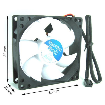 Ventola silenziosa 80 mm AABCOOLING Super Silent Fan 8