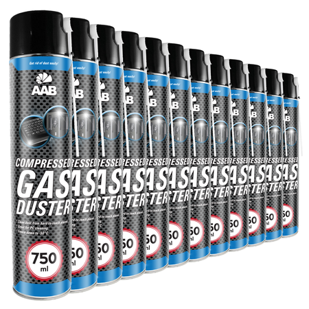 12x AABCOOLING Compressed gas duster 750ml – сгъстен въздух