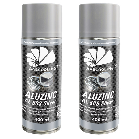 2x AABCOOLING Aluzinc AL 50S 400 ml – spray zinc-aluminio