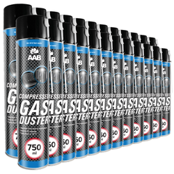 24x AABCOOLING Compressed gas duster 750ml – bombe à air sec