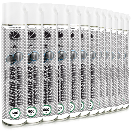 12 x AABCOOLING Home&Office Compressed Gas Duster 600 ml