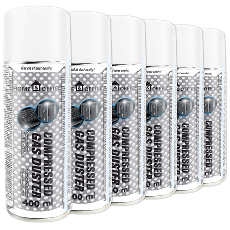 6x Sprężone powietrze AABCOOLING Home&Office 400 ml