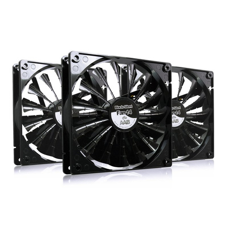 3x Вентилатор 140 мм AABCOOLING Black Silent Fan 14