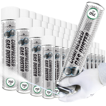 48x Home&Office Compressed Gas Duster 750ml – aria compressa spray
