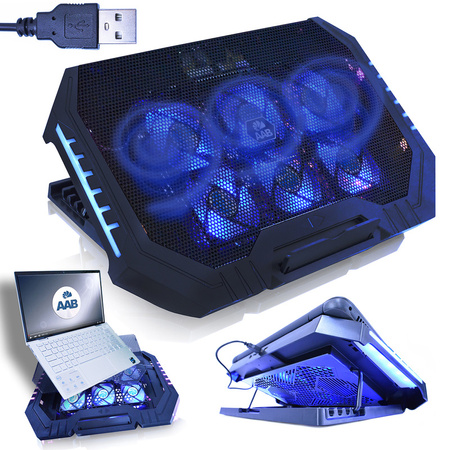 Klēpjdatora dzesēšanas paliktnis AABCOOLING Scutum RGB