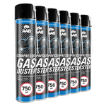 6x AABCOOLING Compressed gas duster 750ml – aria compressa spray