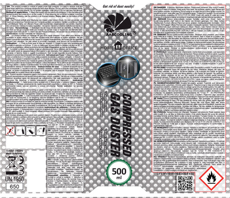 24x Aire comprimido AABCOOLING Home&Office 500 ml