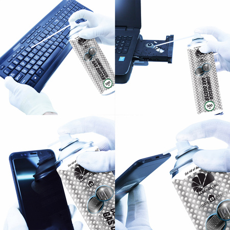 12 x AABCOOLING Home&Office Compressed Gas Duster 500 ml