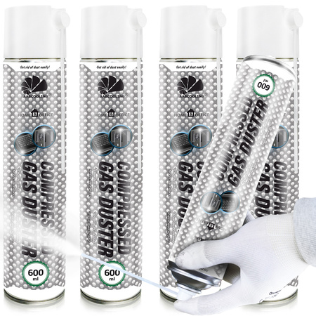 4 x AABCOOLING Home&Office Compressed Gas Duster 600 ml