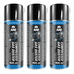 3x AABCOOLING Compressed gas duster 400ml – bombe air sec