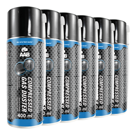 6x AABCOOLING Compressed gas duster 400ml – suslėgtas oras