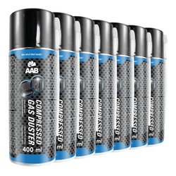 7x AABCOOLING Compressed gas duster 400ml – bombe air sec