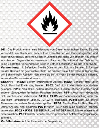 5x Aire comprimido AABCOOLING Home&Office 600 ml