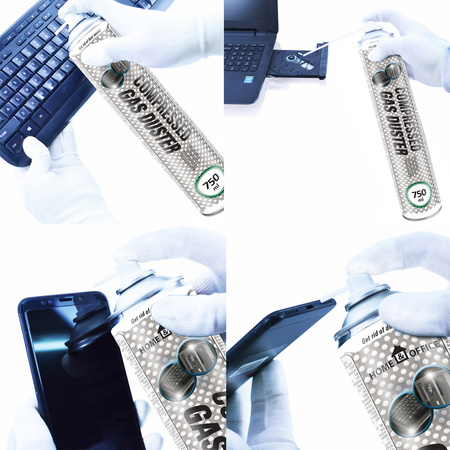 2x Home&Office Compressed Gas Duster 750ml – aire comprimido