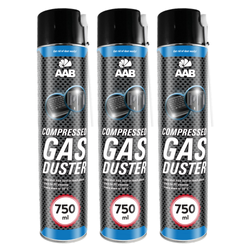 3x AABCOOLING Compressed gas duster 750ml – bombe à air sec