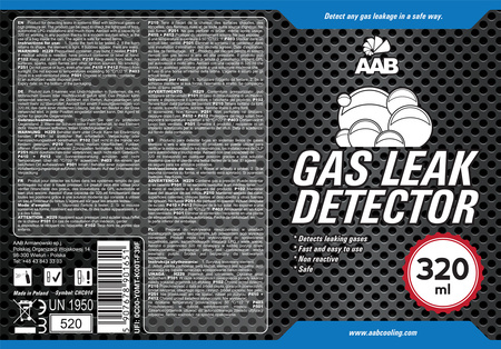 1x AABCOOLING GAS LEAK DETECTOR 320 ml – dujų nuotėkio detektorius purškiklis