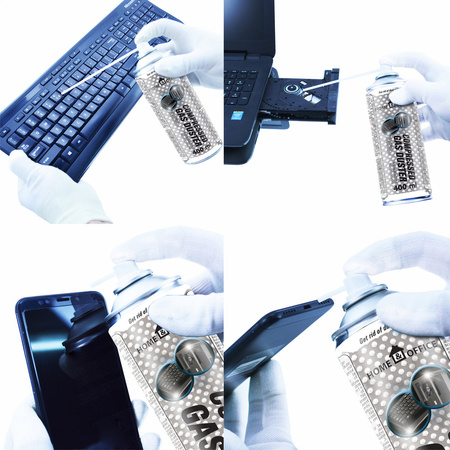 8x AABCOOLING Home&Office Compressed Gas Duster 400ml – suslėgtas oras