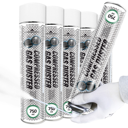 5x AABCOOLING Home&Office Compressed Gas Duster 750ml