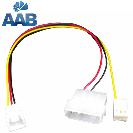 Molex į 3-pin ventiliatoriaus adapteris RPM AABCOOLING C9