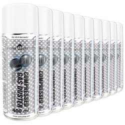 10x Sprężone powietrze AABCOOLING Home&Office 400 ml