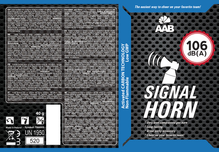 Fanfára na plyn AABCOOLING Signal Horn 40g
