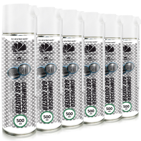 6 x AABCOOLING Home&Office Compressed Gas Duster 500 ml