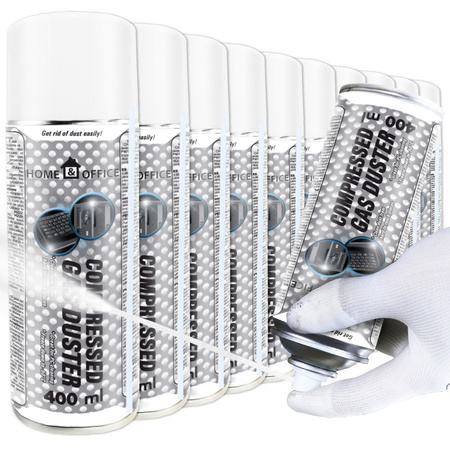 10x Sprężone powietrze AABCOOLING Home&Office 400 ml