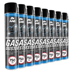 8x AABCOOLING Compressed gas duster 750ml – bombe à air sec