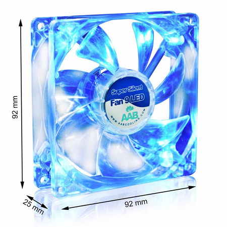 Ventilador 92 mm AABCOOLING Super Silent Fan 9 BLUE LED