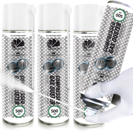 3 x AABCOOLING Home&Office Compressed Gas Duster 500 ml