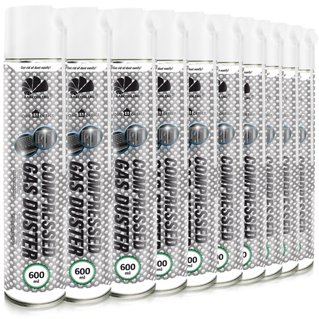 10x Stlačený vzduch AABCOOLING Home&Office 600 ml