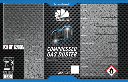 9x AABCOOLING Compressed gas duster 400ml