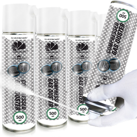4x Compressed Air Duster AABCOOLING Home&Office 500 ml