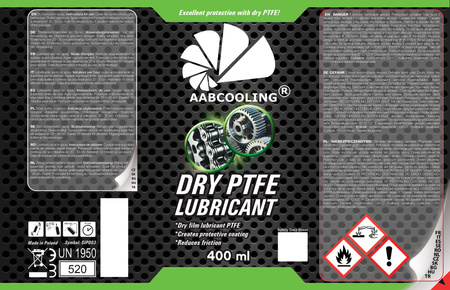 Sausā PTFE smērviela aerosolā AABCOOLING 400 ml