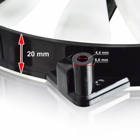 3x Lydsvag blæser 200 mm AABCOOLING Super Silent Fan 20