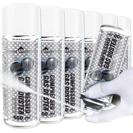 6x AABCOOLING Home&Office Compressed Gas Duster 400ml – sprężone powietrze