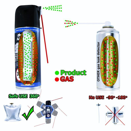 1x AABCOOLING GAS LEAK DETECTOR 320 ml – detektor úniku plynu ve spreji