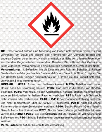 7x AABCOOLING Home&Office Compressed Gas Duster 750ml