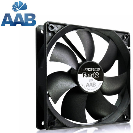3x AABCOOLING Black Silent Fan 12 1600 rpm