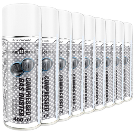 9x Sprężone powietrze AABCOOLING Home&Office 400 ml