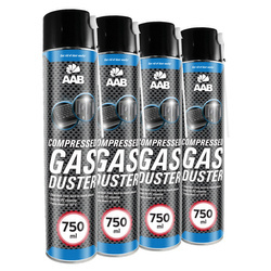 4x AABCOOLING Compressed gas duster 750ml – bombe à air sec